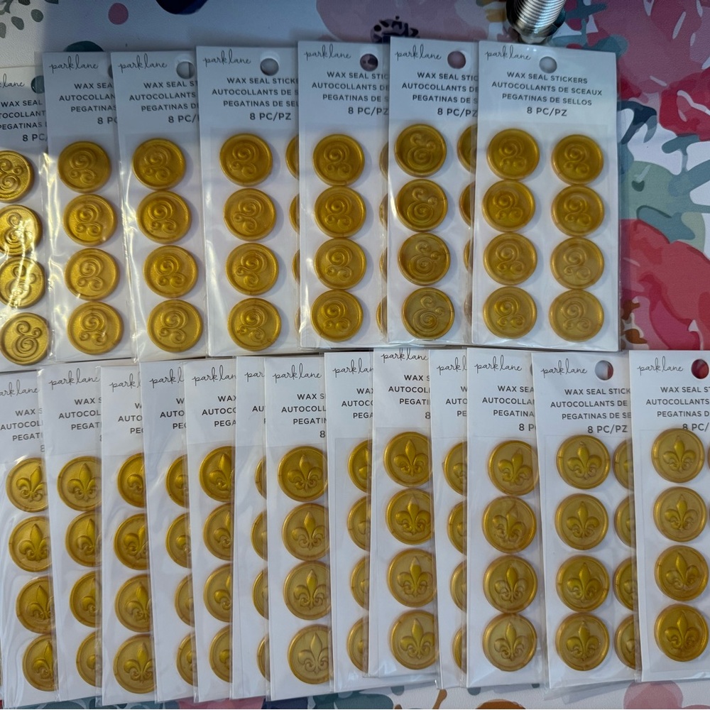 Park Lane Gold Wax Seal Stickers